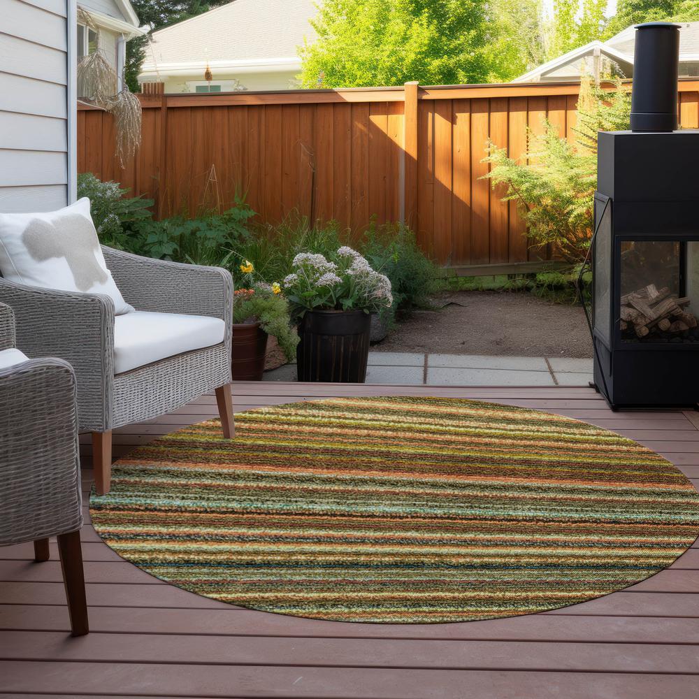 Chantille ACN598 Orange 8' x 8' Rug. Picture 7