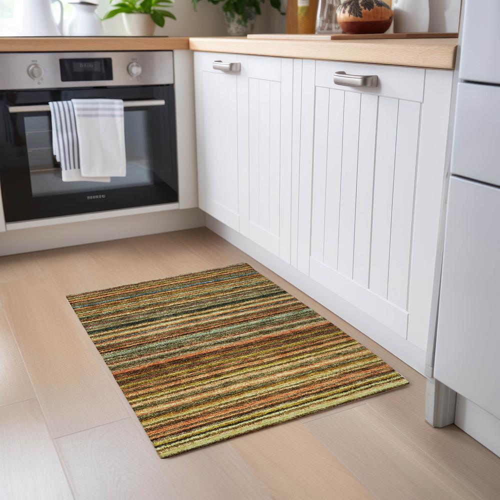 Chantille ACN598 Orange 1'8" x 2'6" Rug. Picture 6