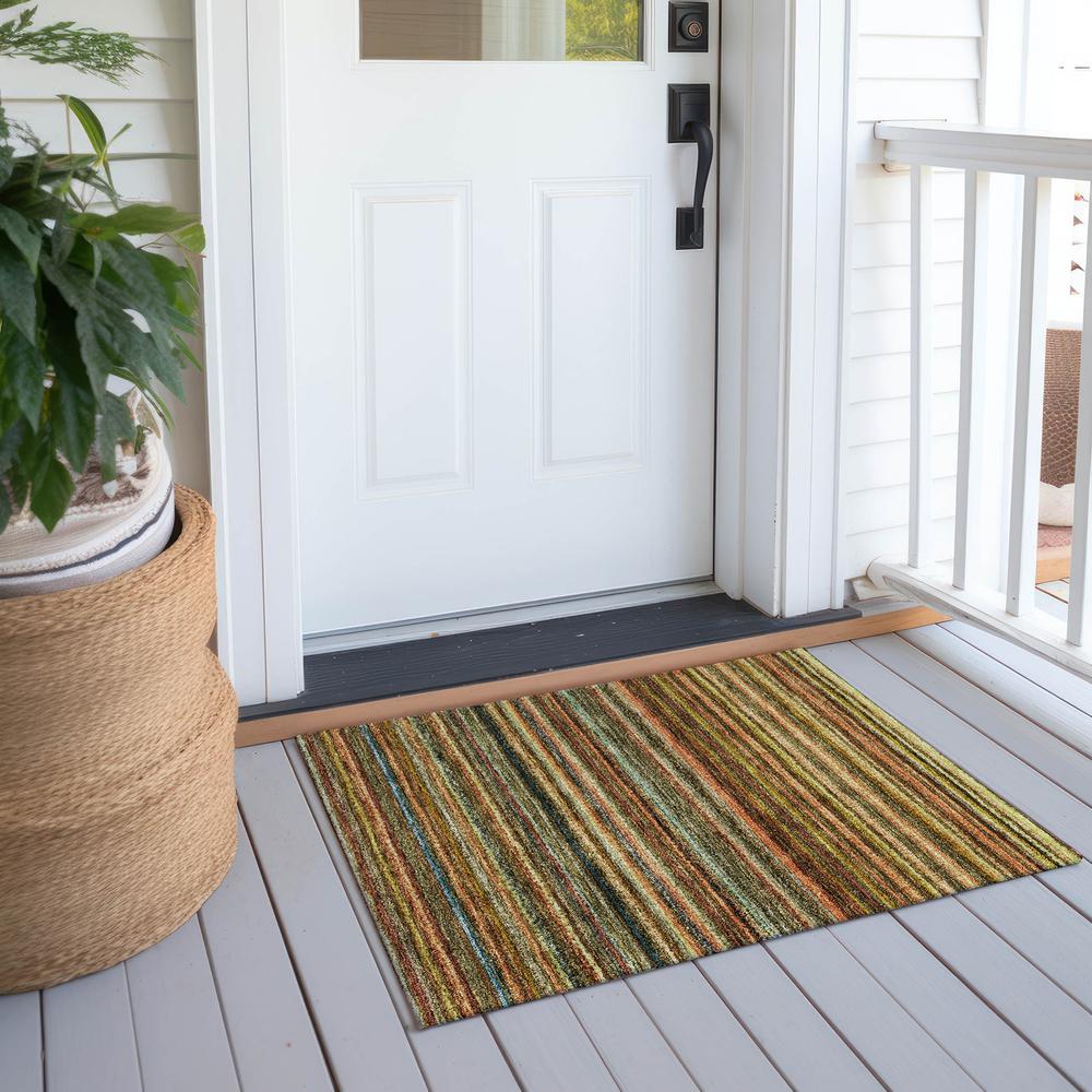 Chantille ACN598 Orange 1'8" x 2'6" Rug. Picture 7