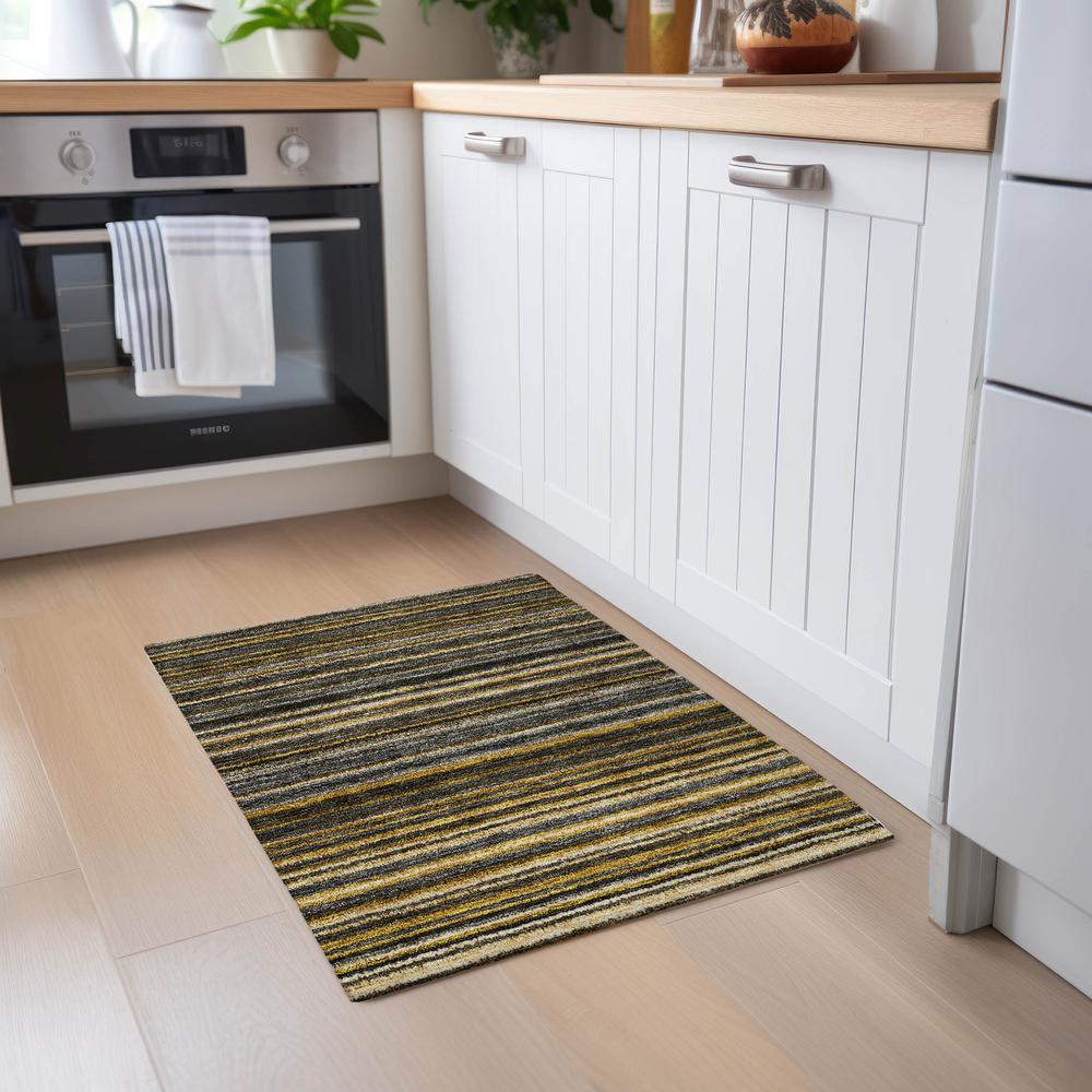 Chantille ACN598 Gold 1'8" x 2'6" Rug. Picture 6