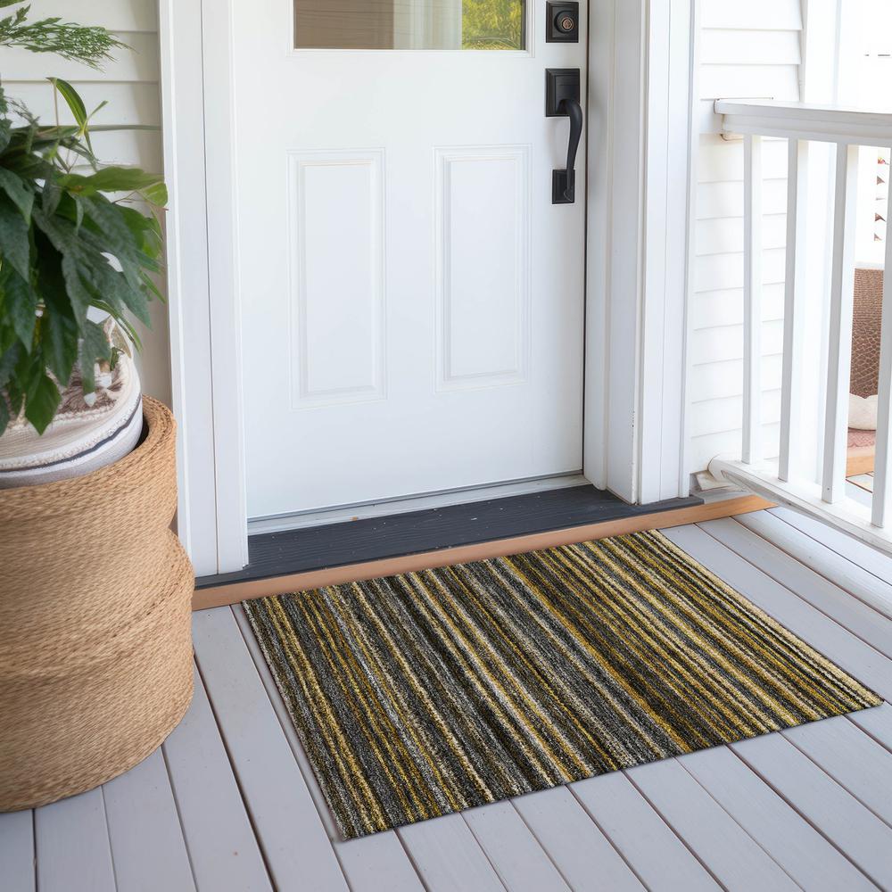 Chantille ACN598 Gold 1'8" x 2'6" Rug. Picture 7
