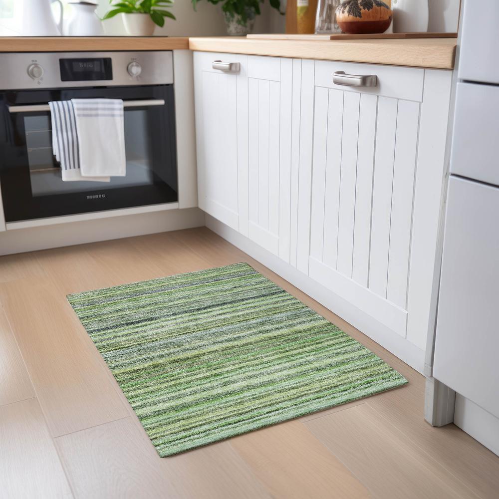 Chantille ACN598 Green 1'8" x 2'6" Rug. Picture 6