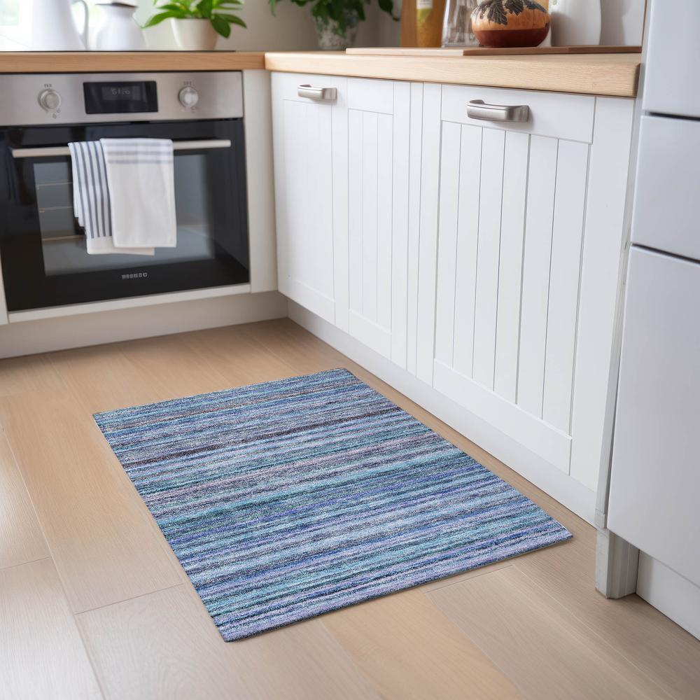 Chantille ACN598 Blue 1'8" x 2'6" Rug. Picture 6