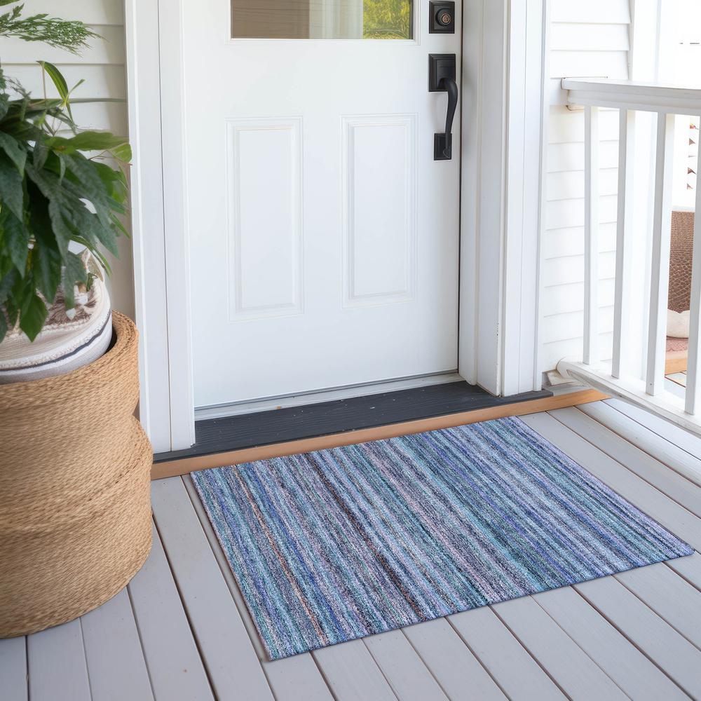 Chantille ACN598 Blue 1'8" x 2'6" Rug. Picture 7