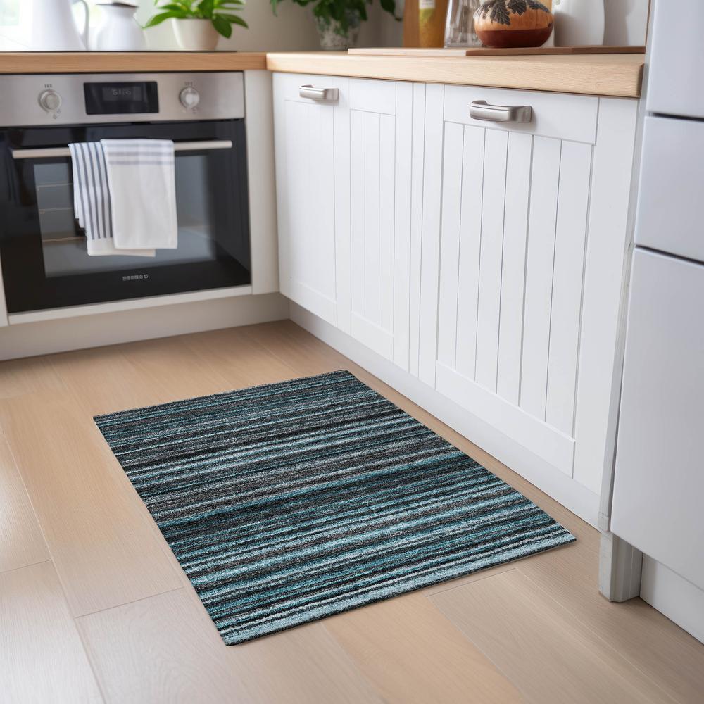 Chantille ACN598 Teal 1'8" x 2'6" Rug. Picture 6