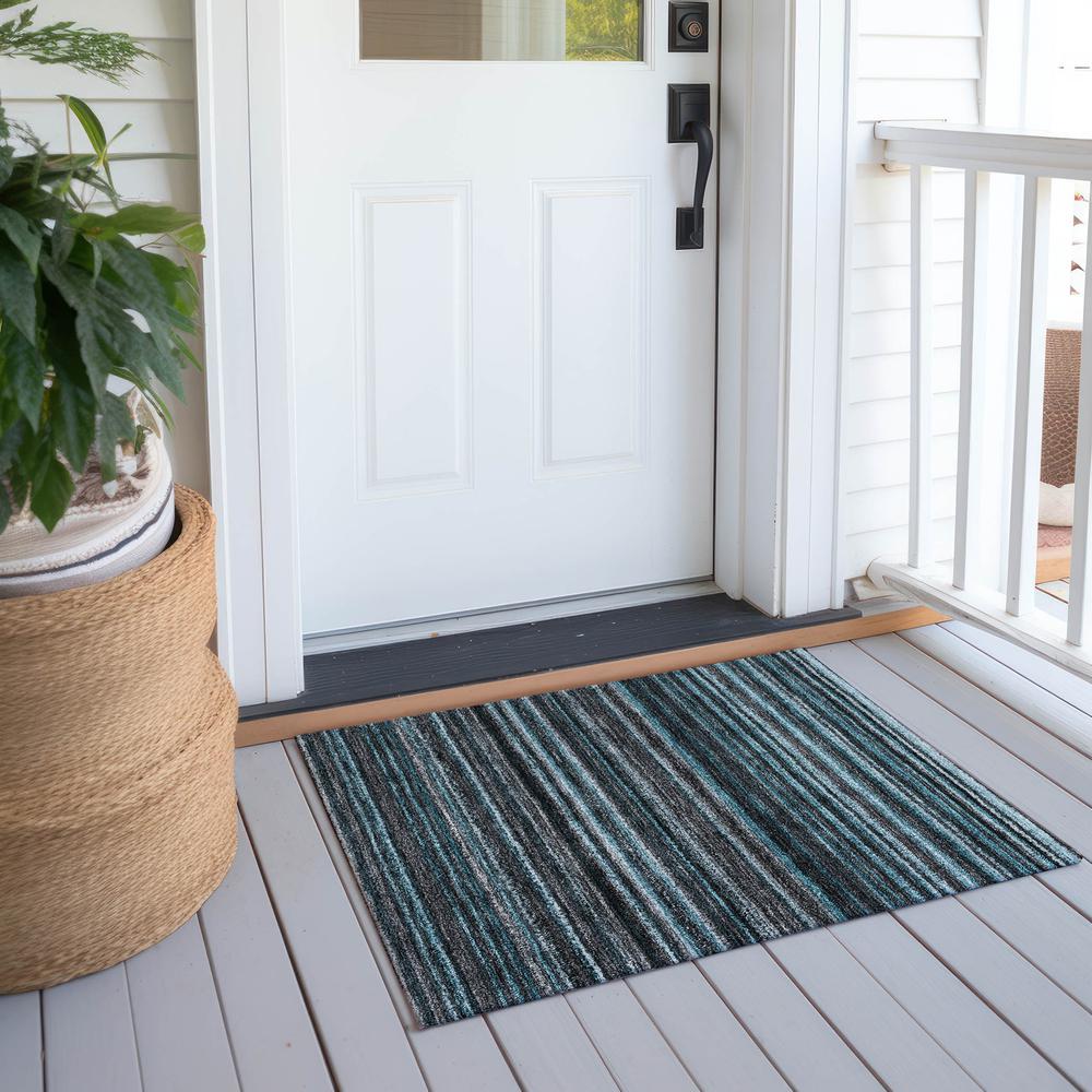 Chantille ACN598 Teal 1'8" x 2'6" Rug. Picture 7