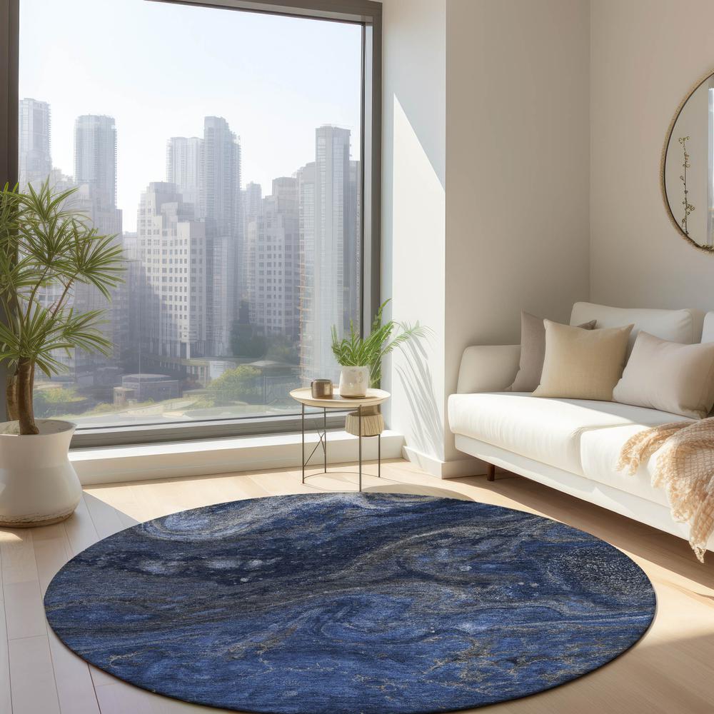 Chantille ACN599 Blue 8' x 8' Rug. Picture 7