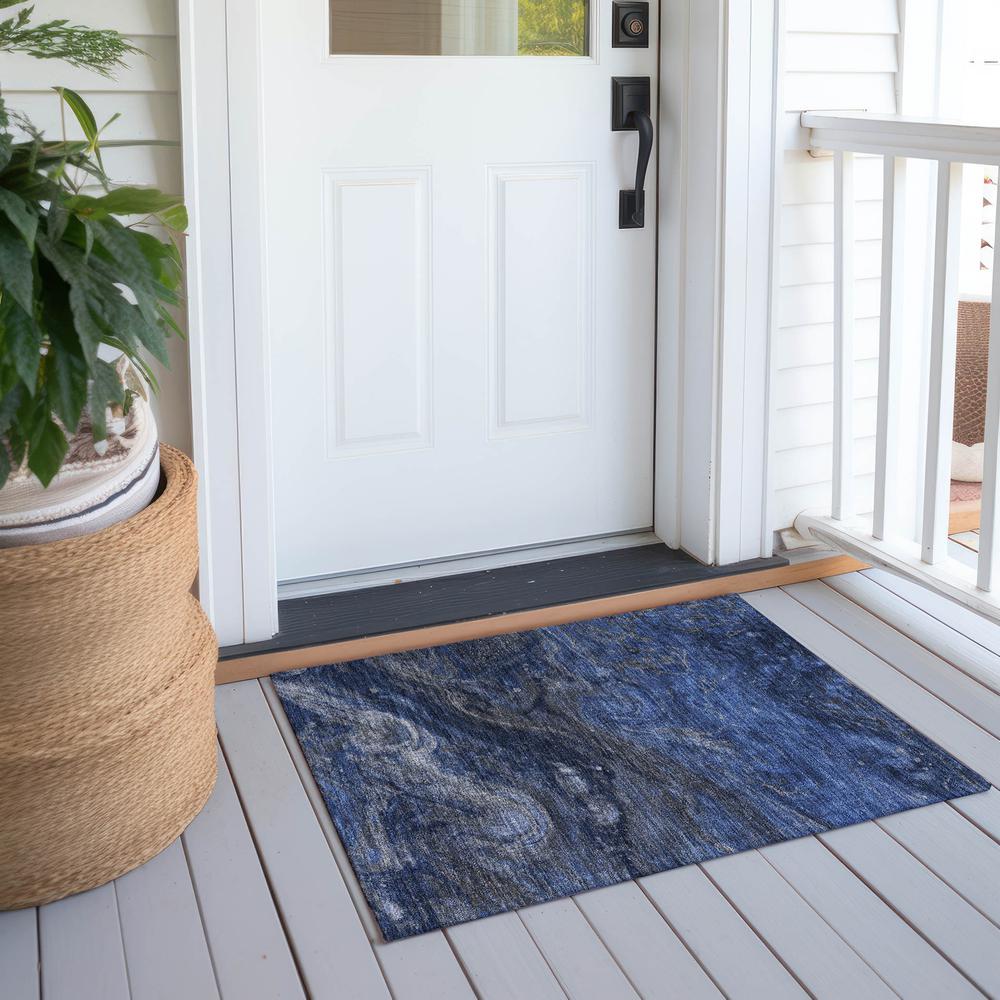 Chantille ACN599 Blue 1'8" x 2'6" Rug. Picture 7