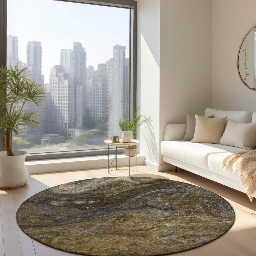 Chantille ACN599 Brown 8' x 8' Rug. Picture 7