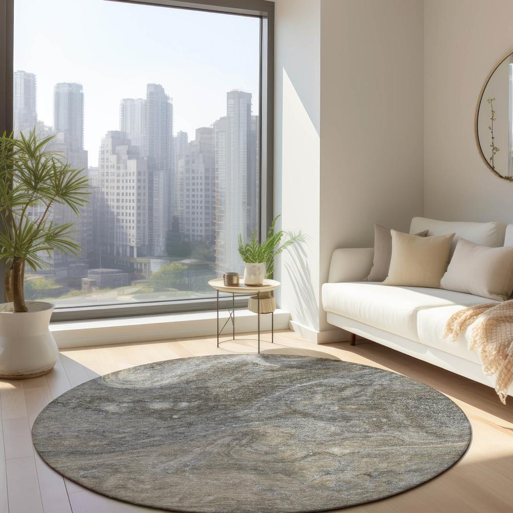 Chantille ACN599 Brown 8' x 8' Rug. Picture 6