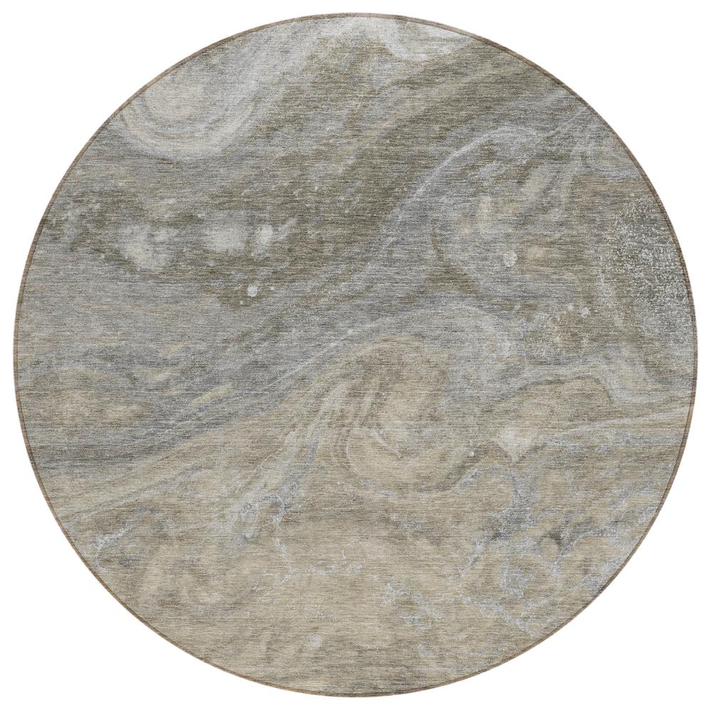 Chantille ACN599 Brown 8' x 8' Rug. Picture 1