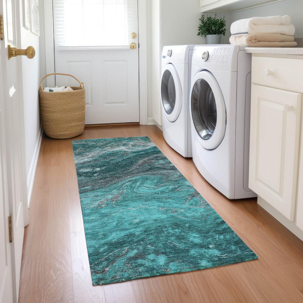 Chantille ACN599 Teal 2'3" x 7'6" Rug. Picture 6