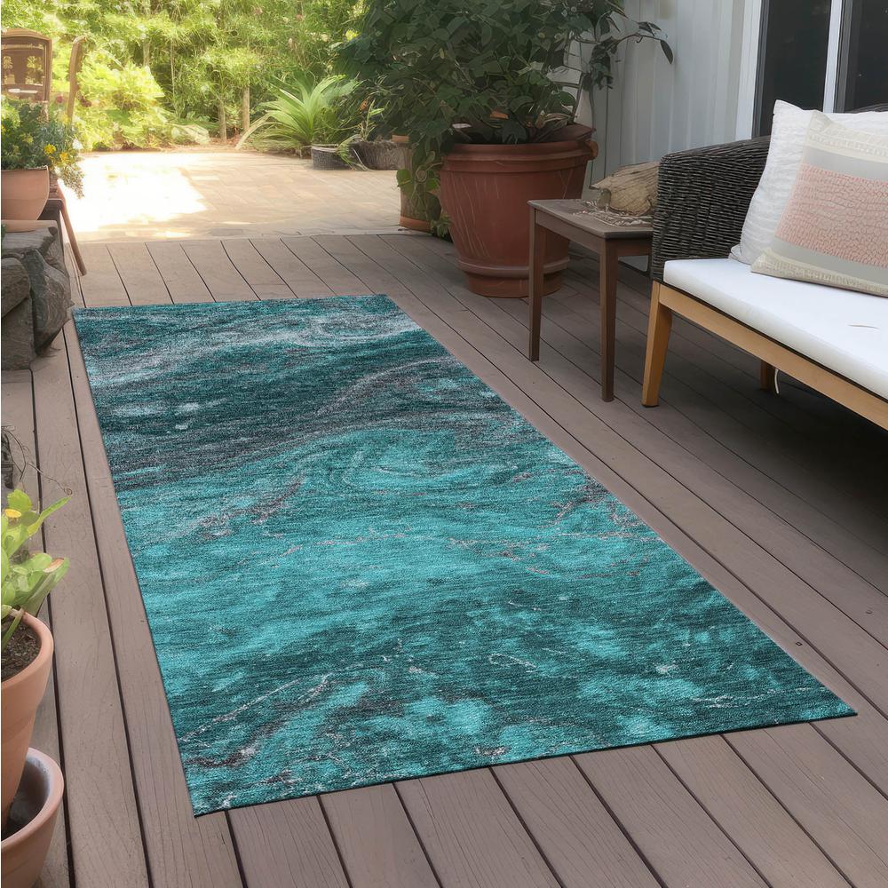 Chantille ACN599 Teal 2'3" x 7'6" Rug. Picture 7