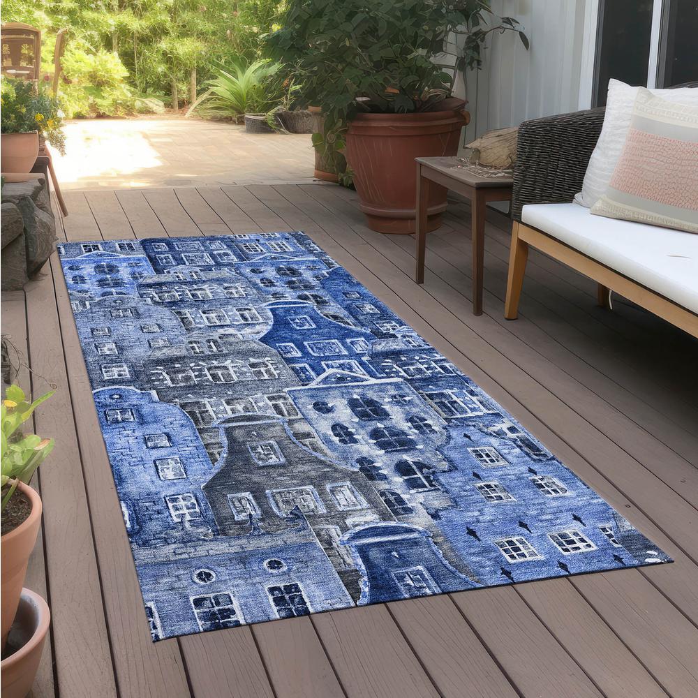 Chantille ACN600 Blue 2'3" x 7'6" Rug. Picture 7