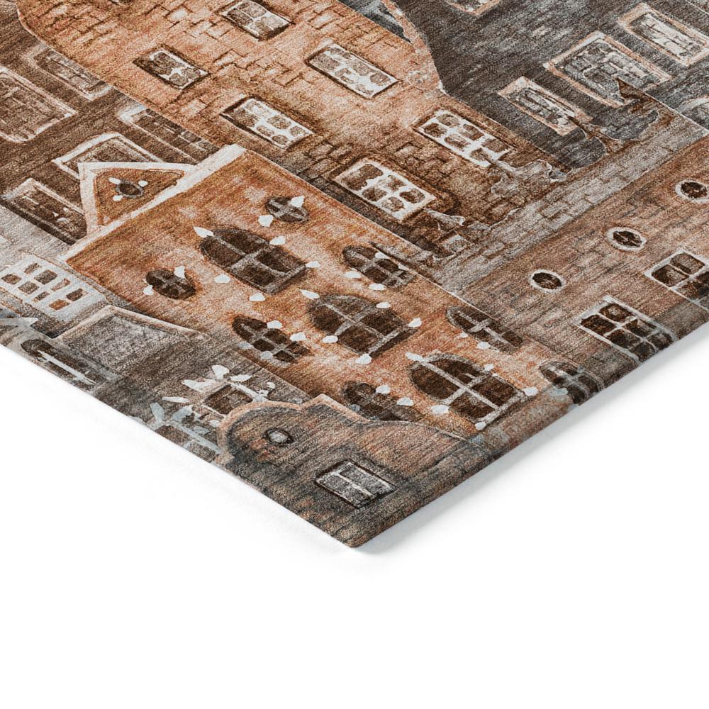 Chantille ACN600 Orange 1'8" x 2'6" Rug. Picture 3