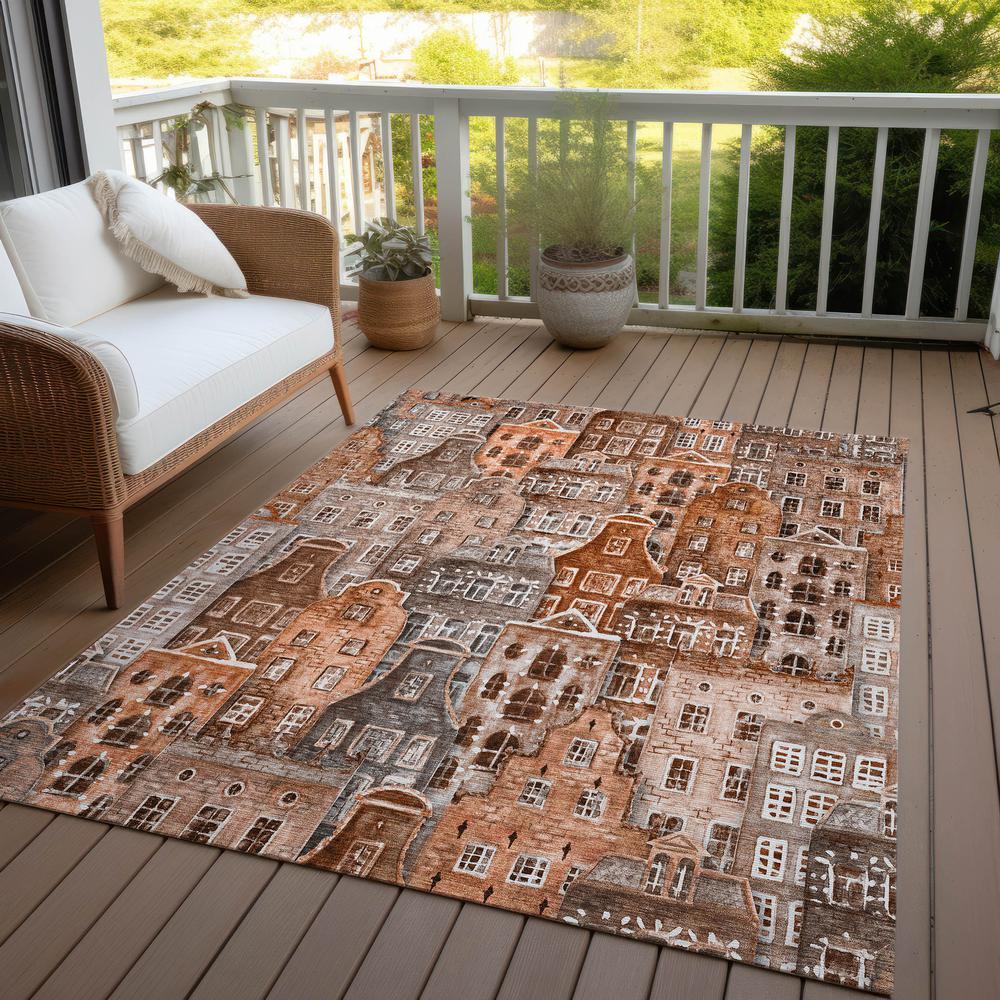 Chantille ACN600 Orange 2'6" x 3'10" Rug. Picture 9