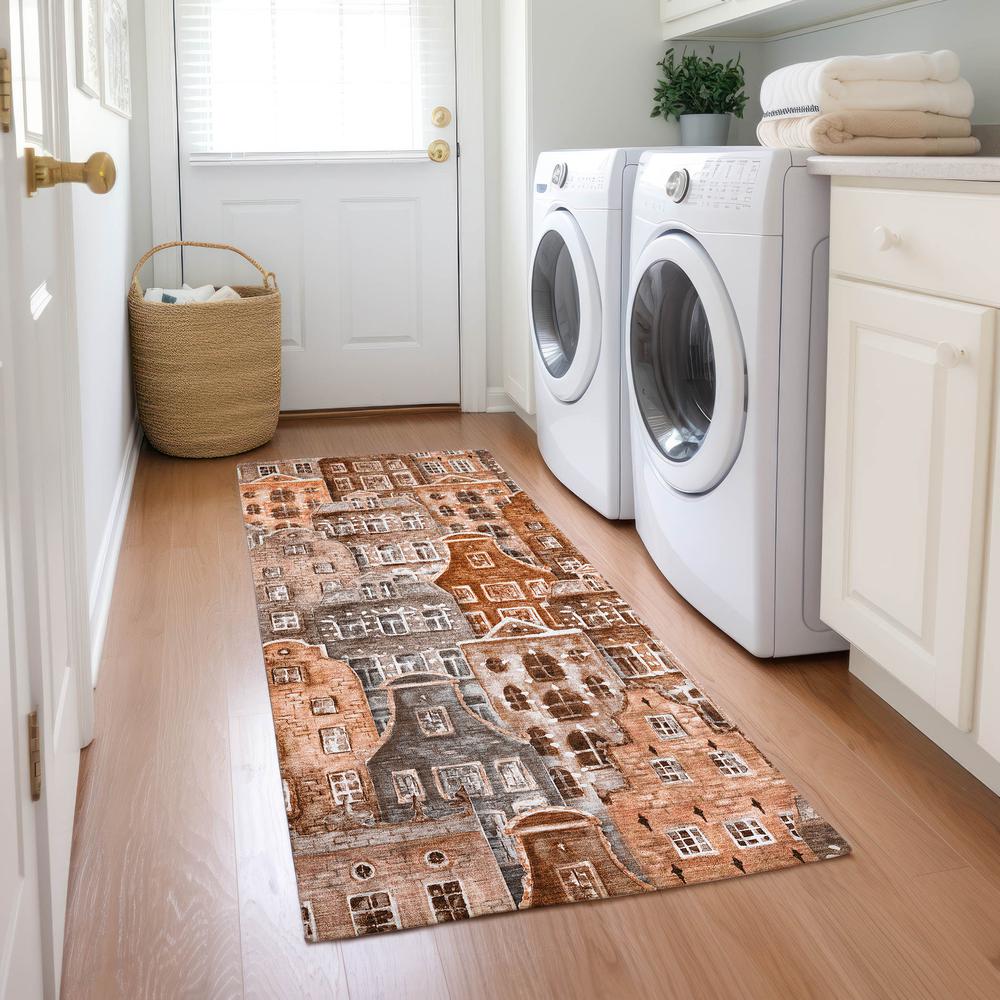 Chantille ACN600 Orange 2'3" x 7'6" Rug. Picture 6