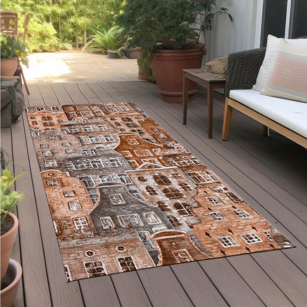 Chantille ACN600 Orange 2'3" x 7'6" Rug. Picture 7