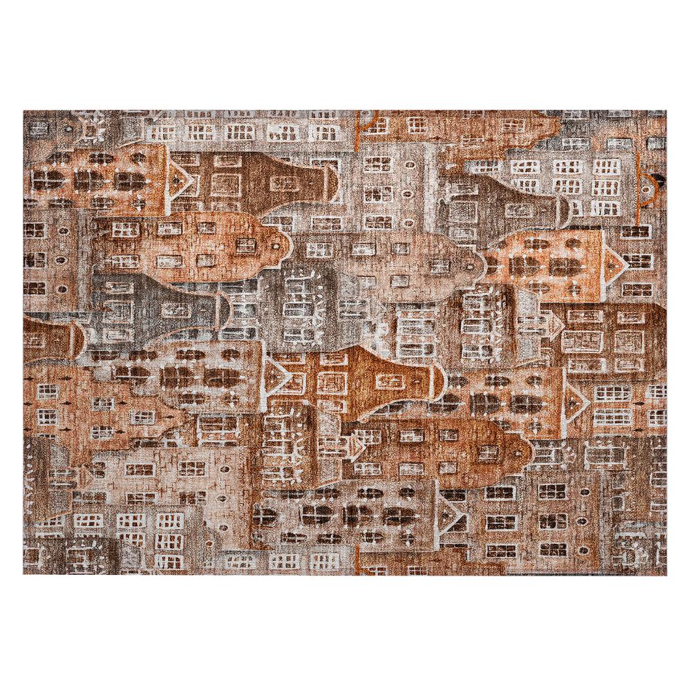 Chantille ACN600 Orange 1'8" x 2'6" Rug. Picture 1