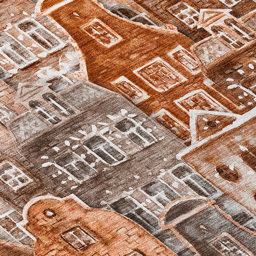 Chantille ACN600 Orange 1'8" x 2'6" Rug. Picture 5