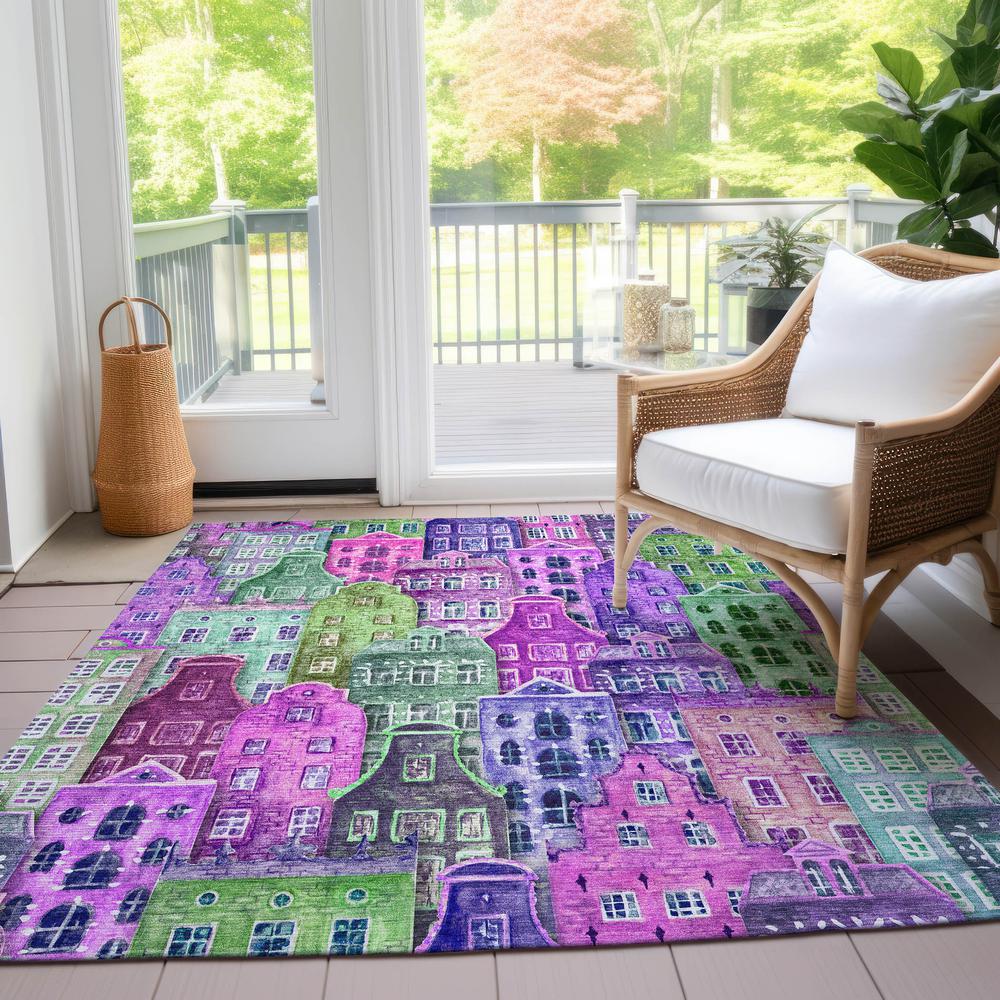 Chantille ACN600 Purple 2'6" x 3'10" Rug. Picture 7