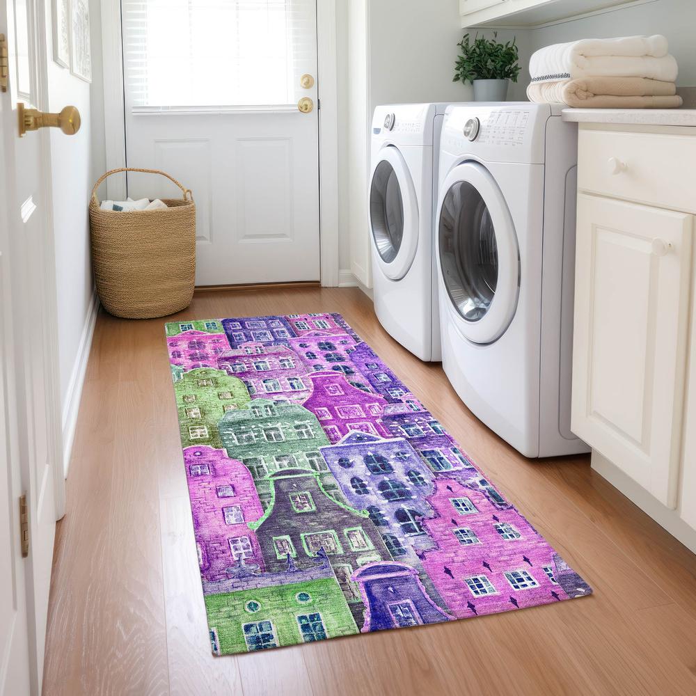 Chantille ACN600 Purple 2'3" x 7'6" Rug. Picture 6