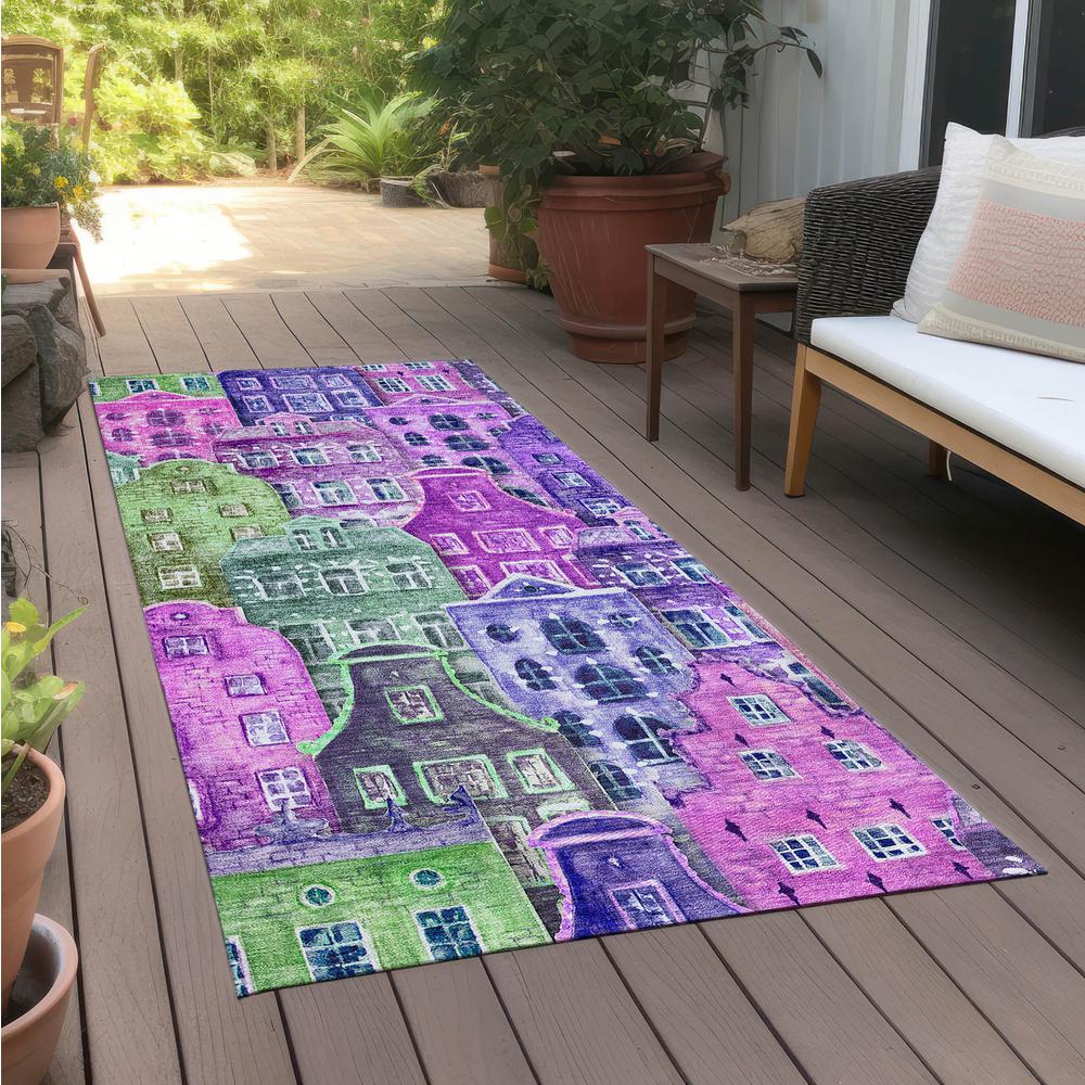 Chantille ACN600 Purple 2'3" x 7'6" Rug. Picture 7