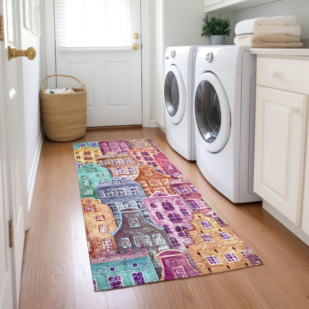 Chantille ACN600 Red 2'3" x 7'6" Rug. Picture 6
