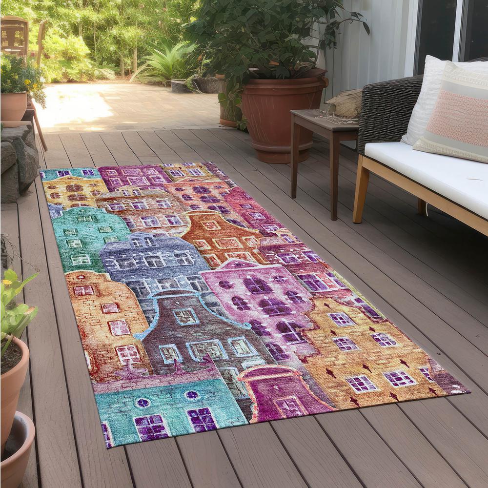 Chantille ACN600 Red 2'3" x 7'6" Rug. Picture 7