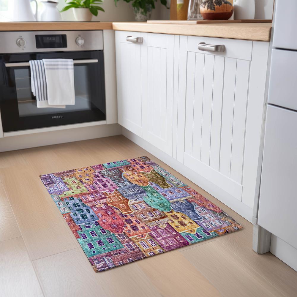 Chantille ACN600 Red 1'8" x 2'6" Rug. Picture 6