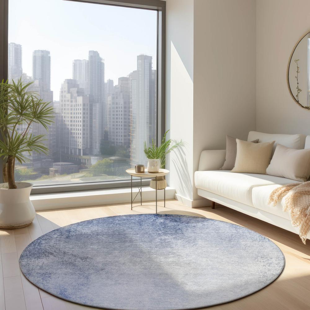 Chantille ACN601 Blue 8' x 8' Rug. Picture 6
