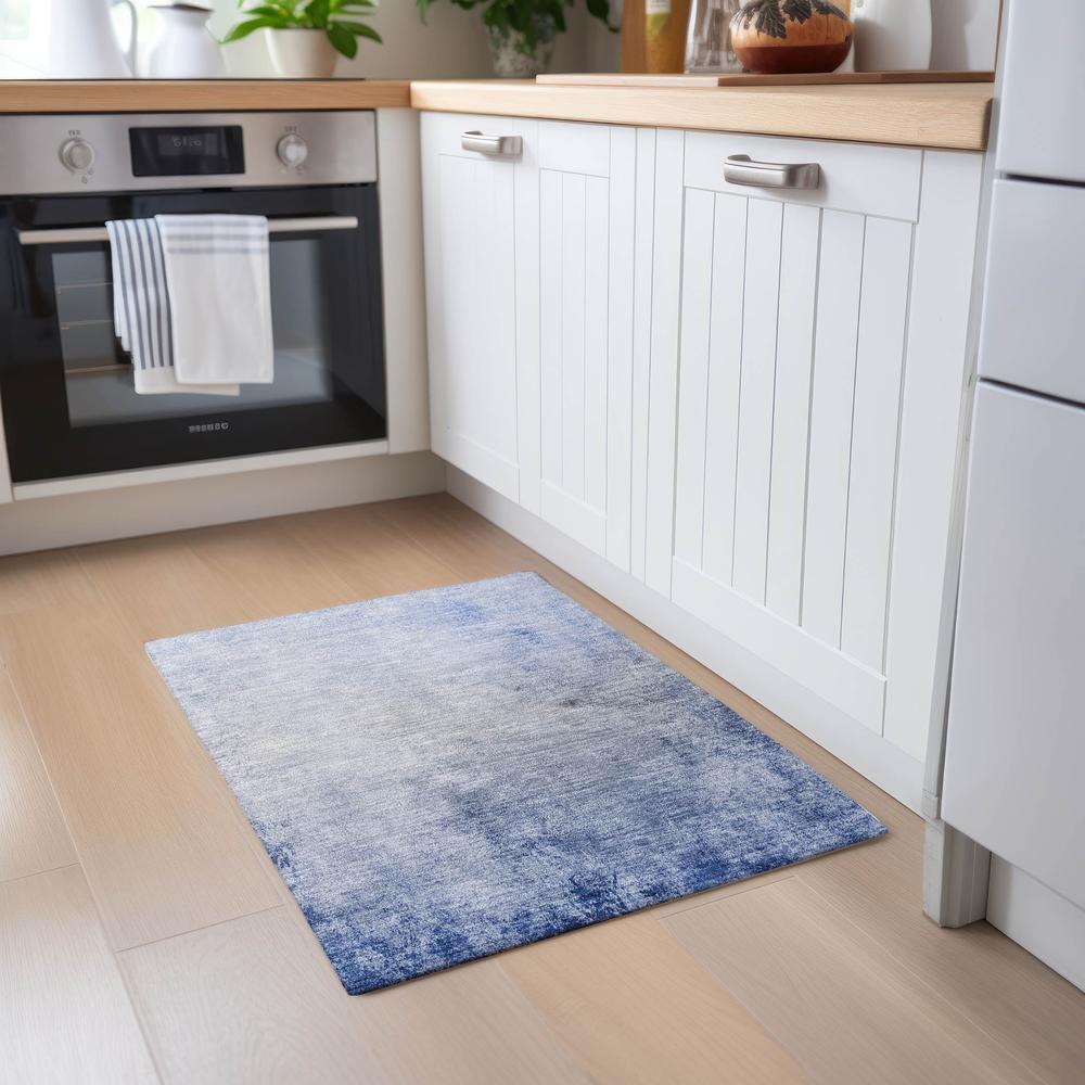 Chantille ACN601 Blue 1'8" x 2'6" Rug. Picture 6