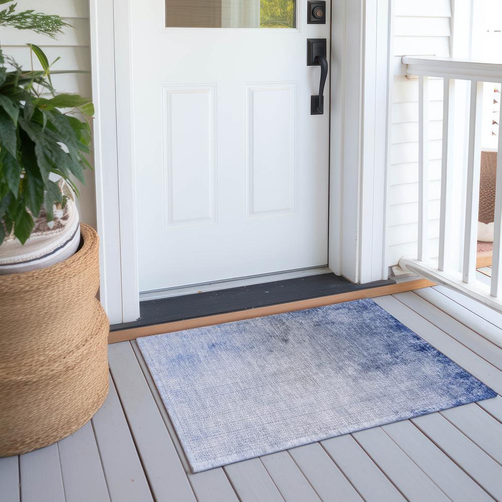 Chantille ACN601 Blue 1'8" x 2'6" Rug. Picture 7