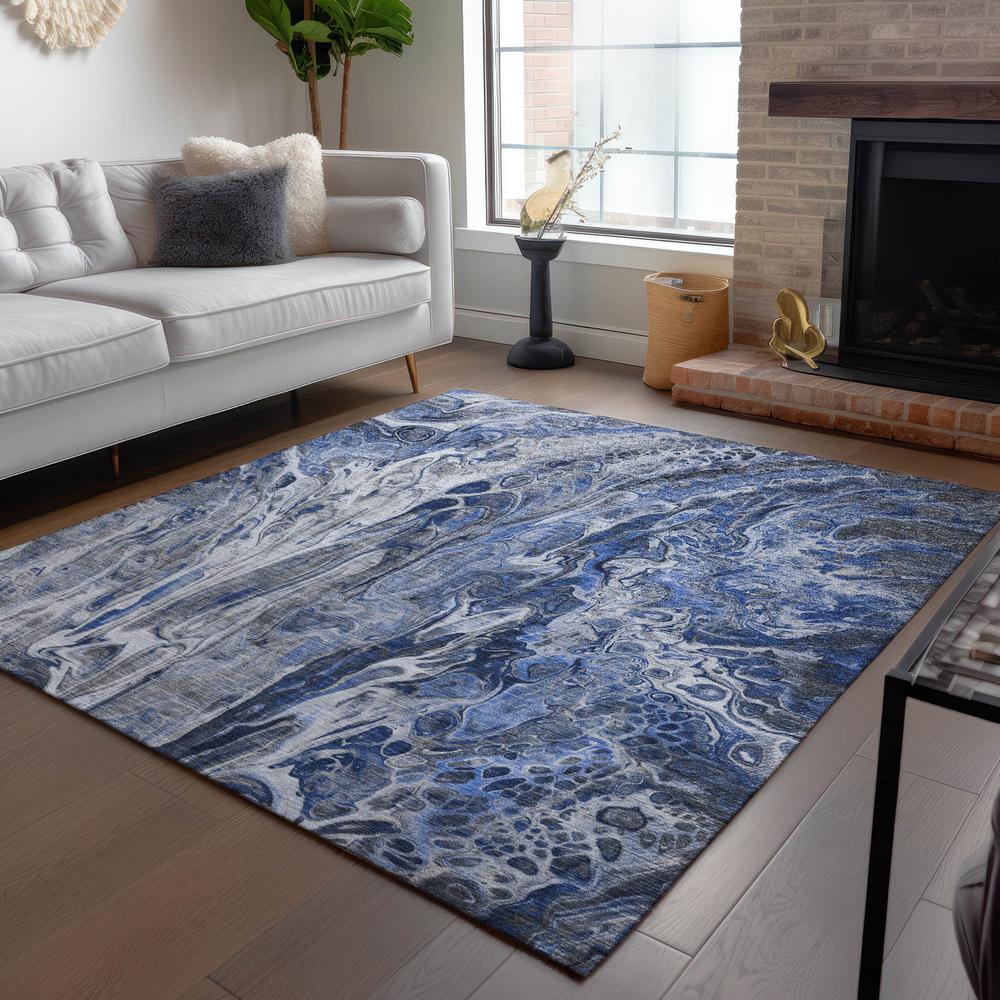 Chantille ACN602 Blue 2'6" x 3'10" Rug. Picture 7