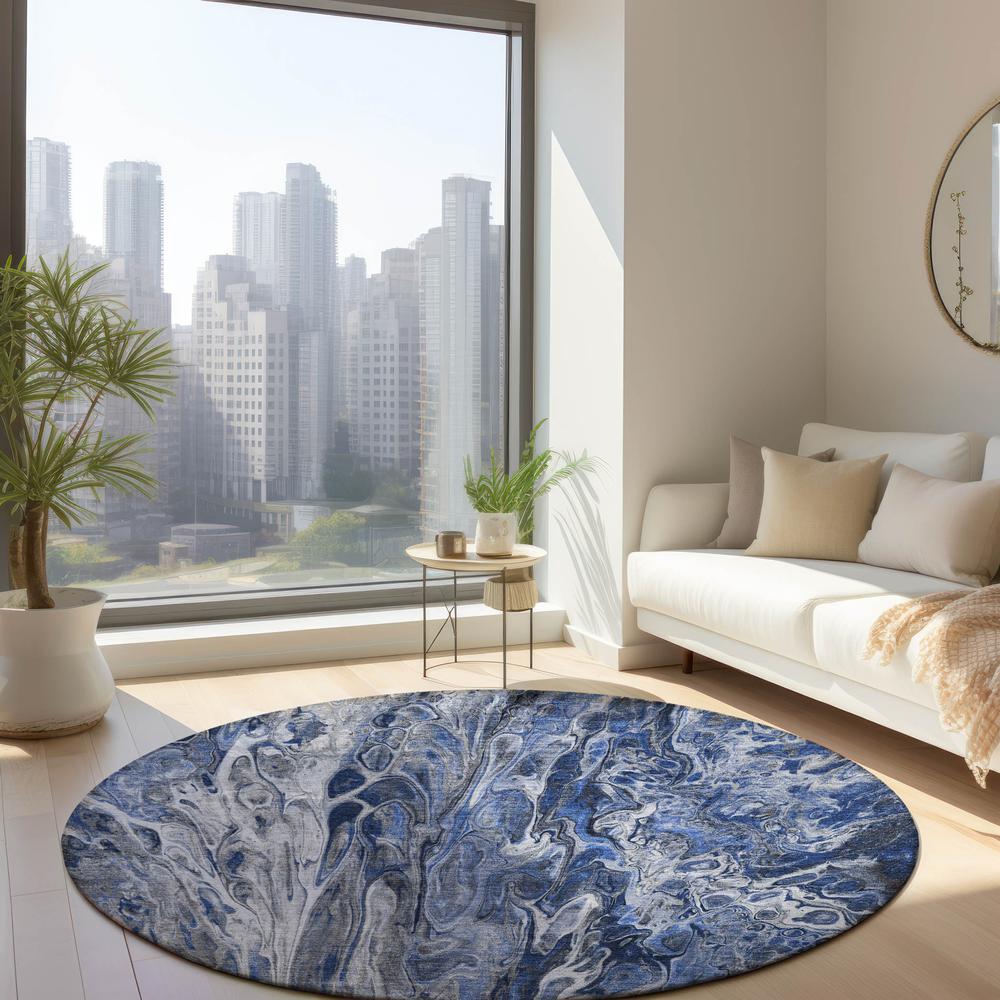 Chantille ACN602 Blue 8' x 8' Rug. Picture 6