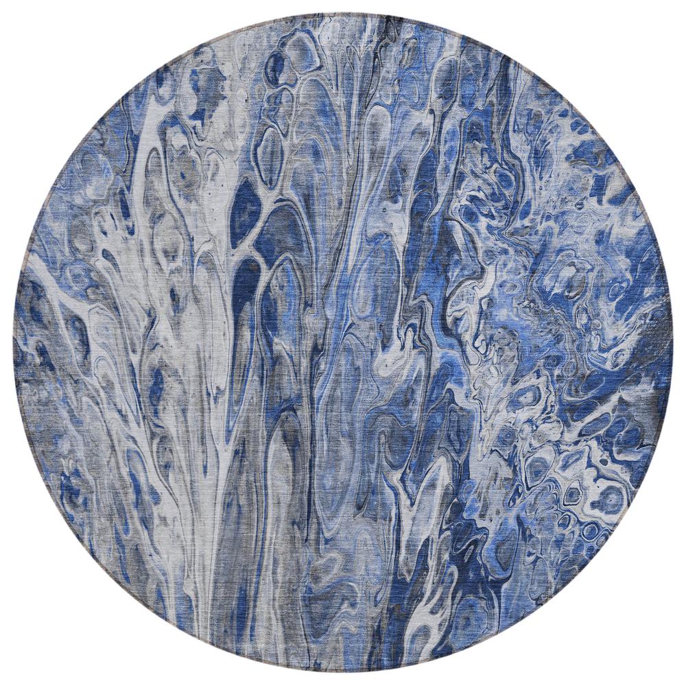 Chantille ACN602 Blue 8' x 8' Rug. Picture 1