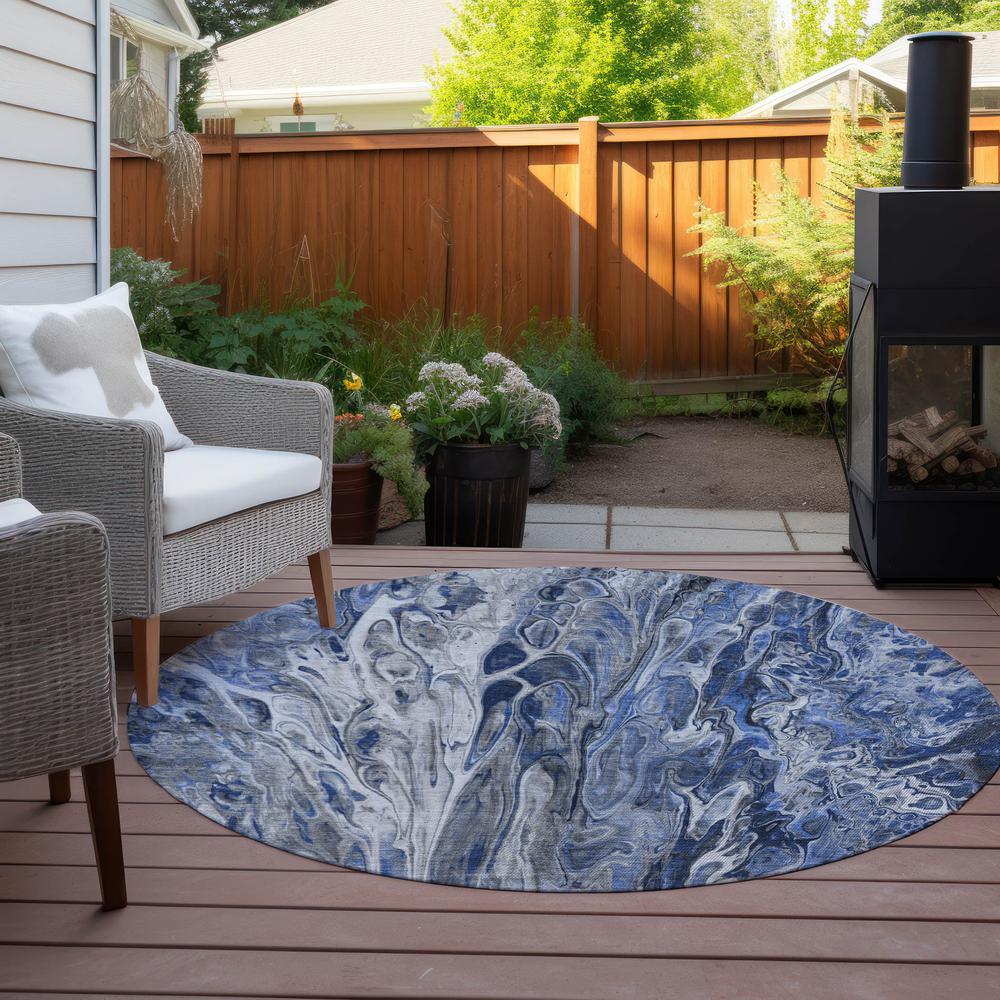 Chantille ACN602 Blue 8' x 8' Rug. Picture 7