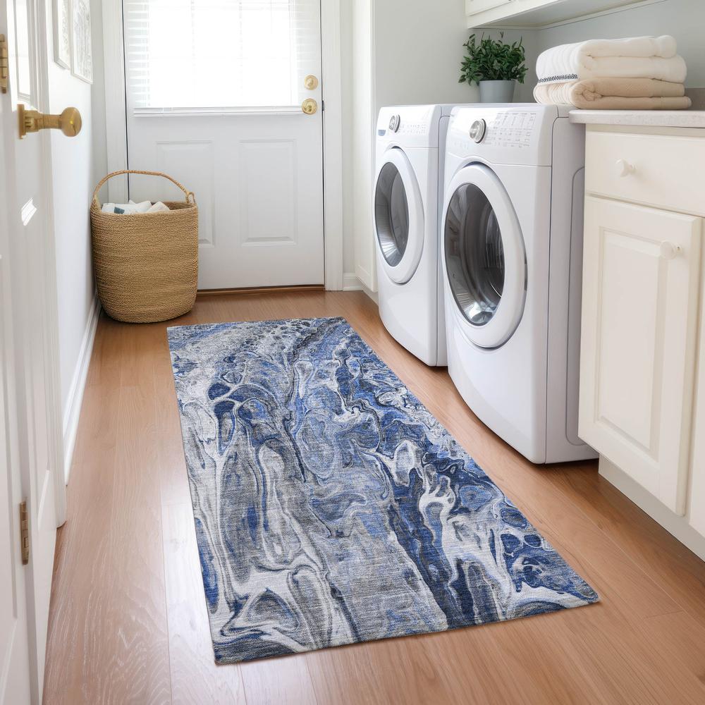 Chantille ACN602 Blue 2'3" x 7'6" Rug. Picture 6
