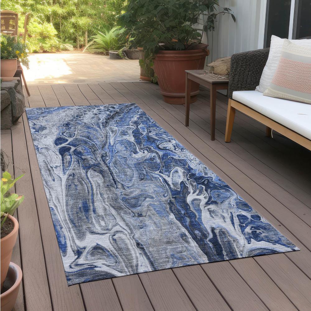 Chantille ACN602 Blue 2'3" x 7'6" Rug. Picture 7