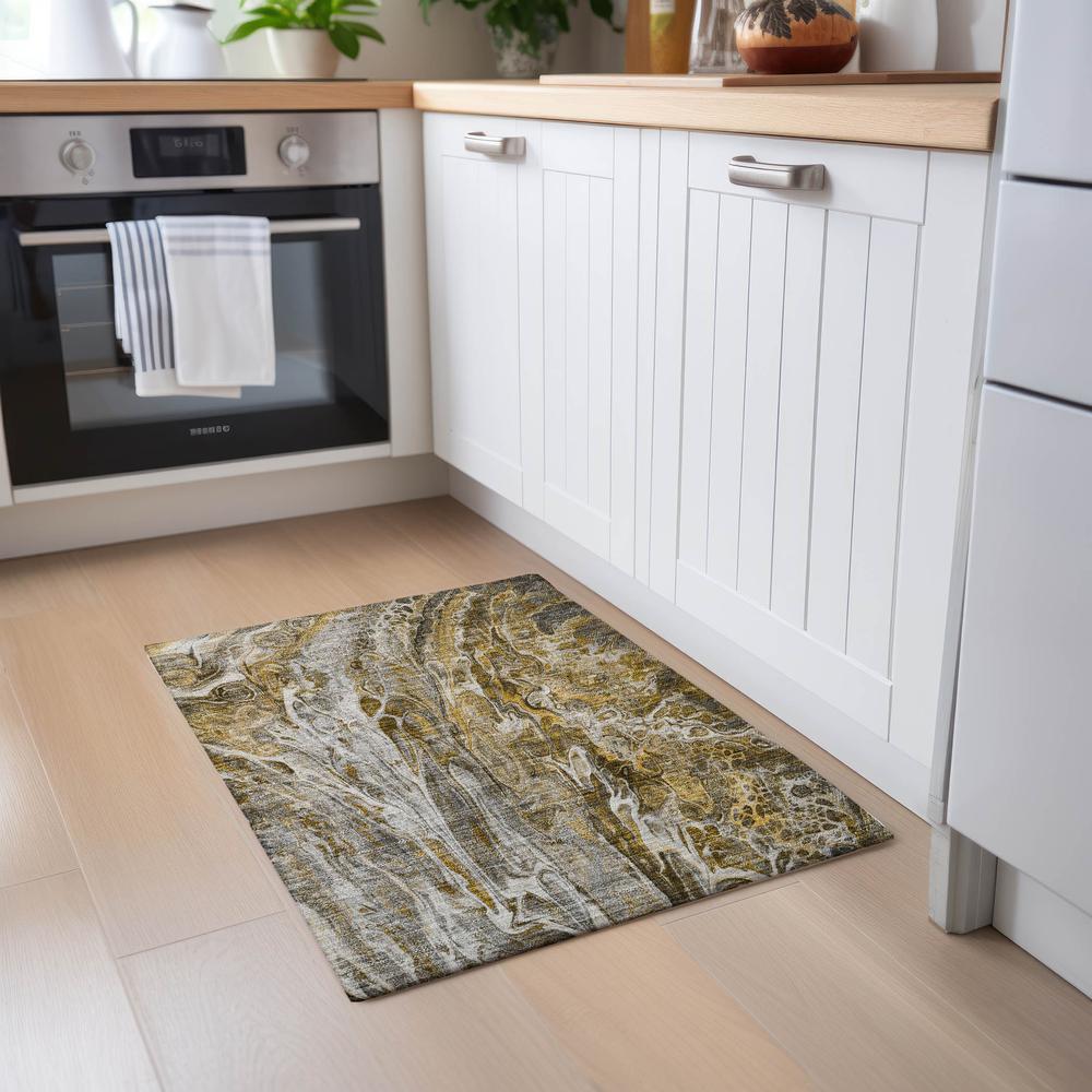 Chantille ACN602 Brown 1'8" x 2'6" Rug. Picture 6