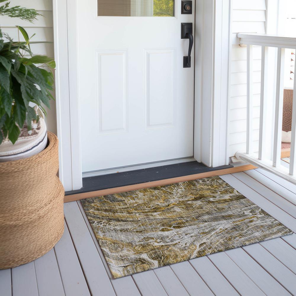 Chantille ACN602 Brown 1'8" x 2'6" Rug. Picture 7