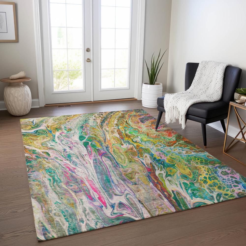 Chantille ACN602 Green 2'6" x 3'10" Rug. Picture 6