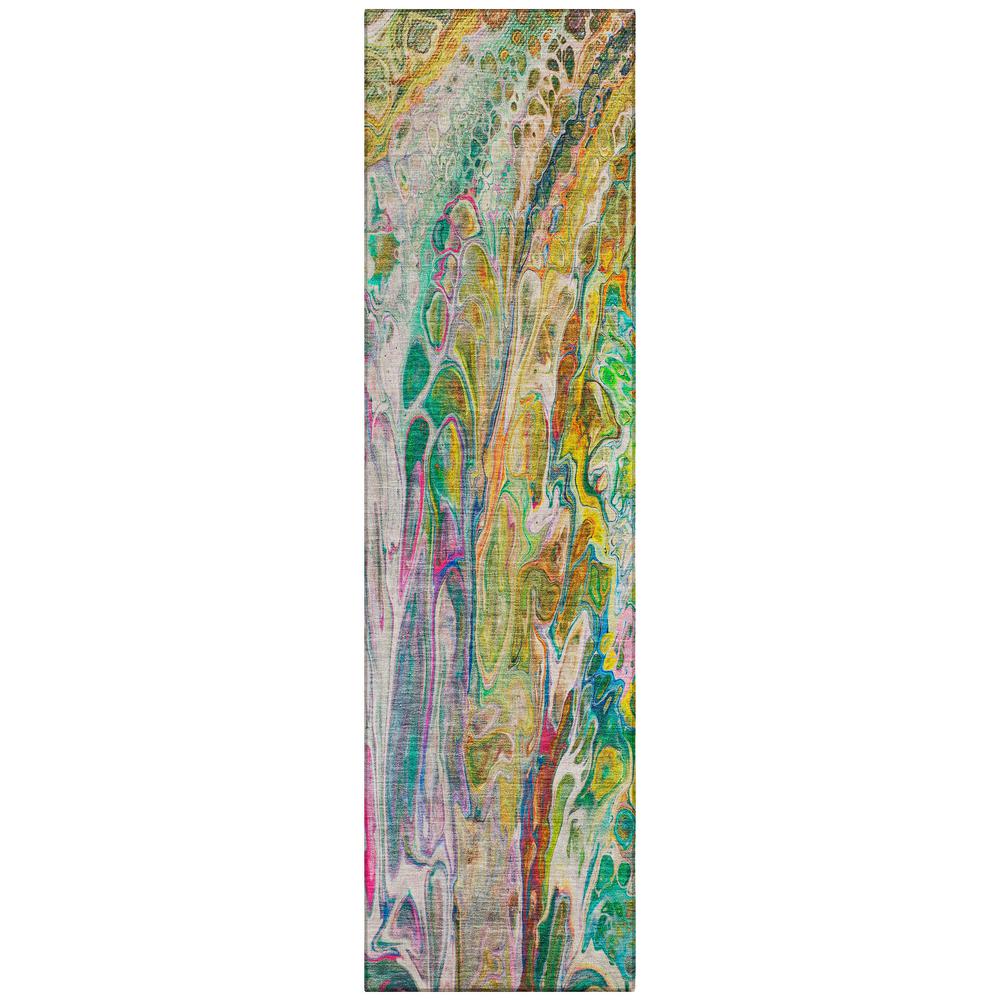 Chantille ACN602 Green 2'3" x 7'6" Rug. Picture 1