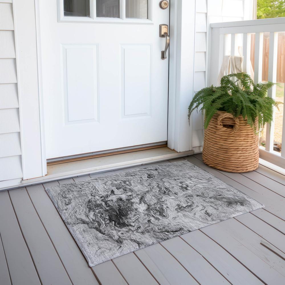 Chantille ACN603 Gray 1'8" x 2'6" Rug. Picture 7