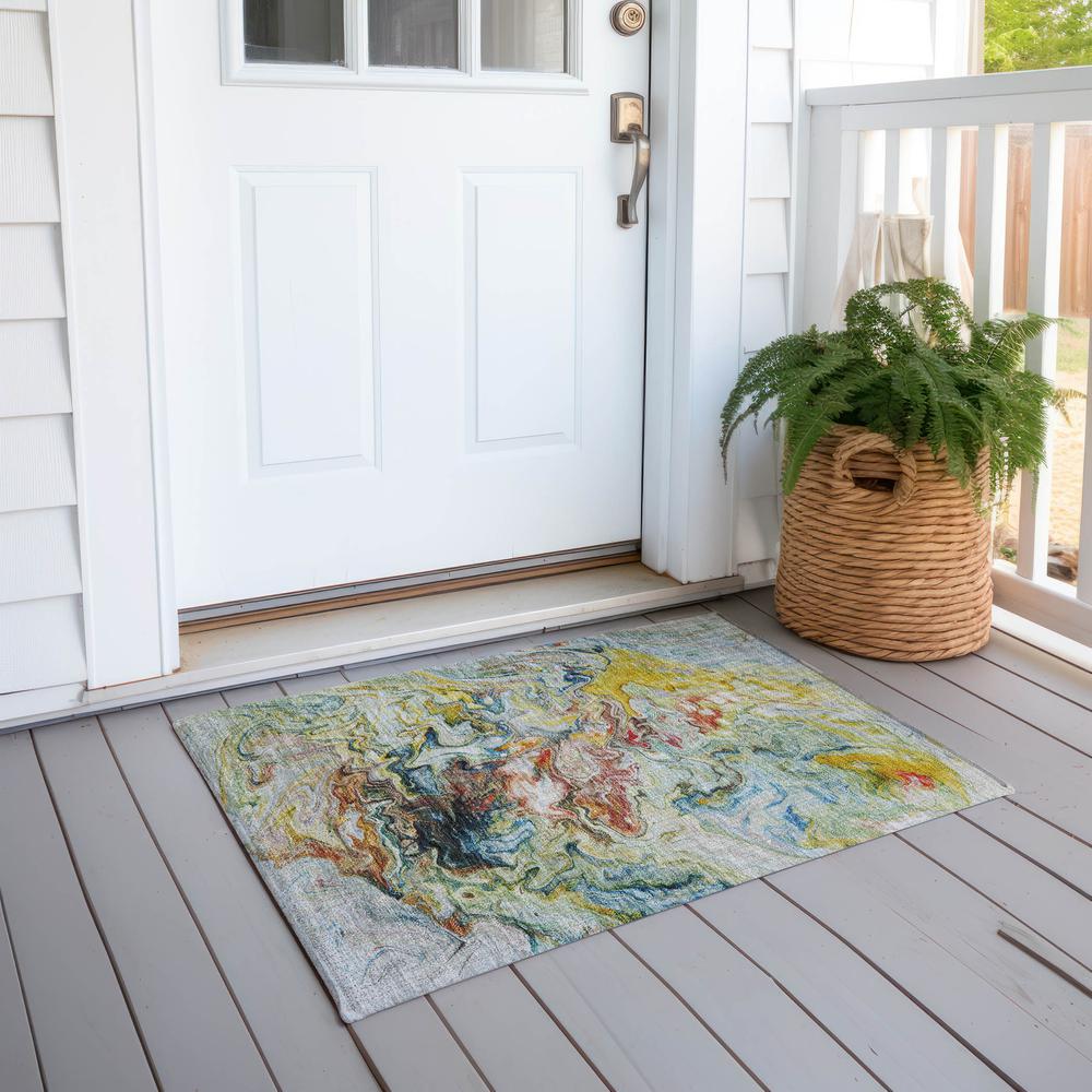Chantille ACN603 Ivory 1'8" x 2'6" Rug. Picture 7