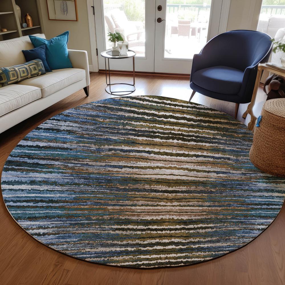 Chantille ACN604 Blue 8' x 8' Rug. Picture 6