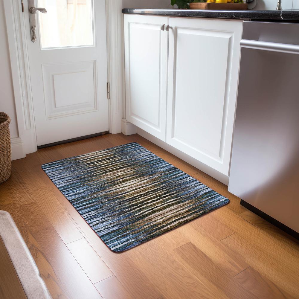 Chantille ACN604 Blue 1'8" x 2'6" Rug. Picture 6