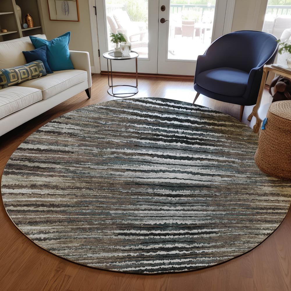Chantille ACN604 Brown 8' x 8' Rug. Picture 6