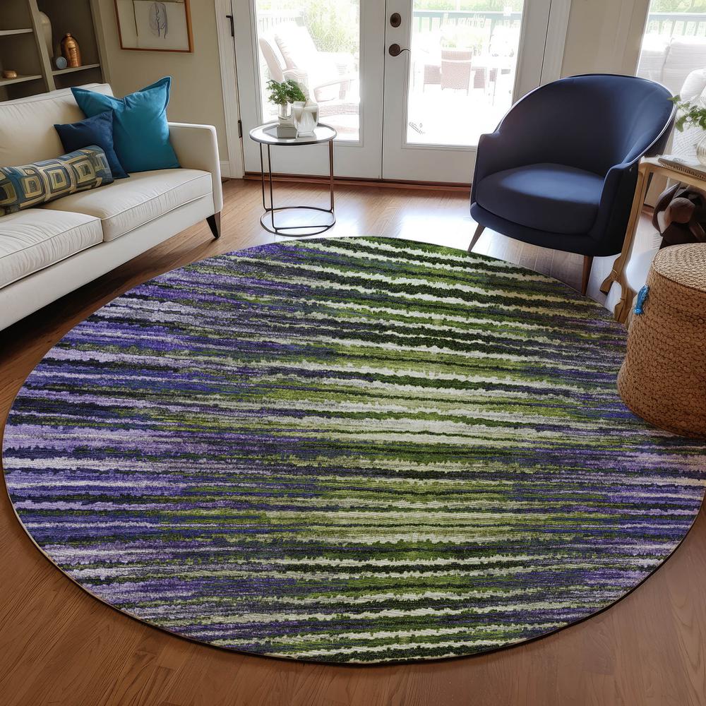 Chantille ACN604 Purple 8' x 8' Rug. Picture 7