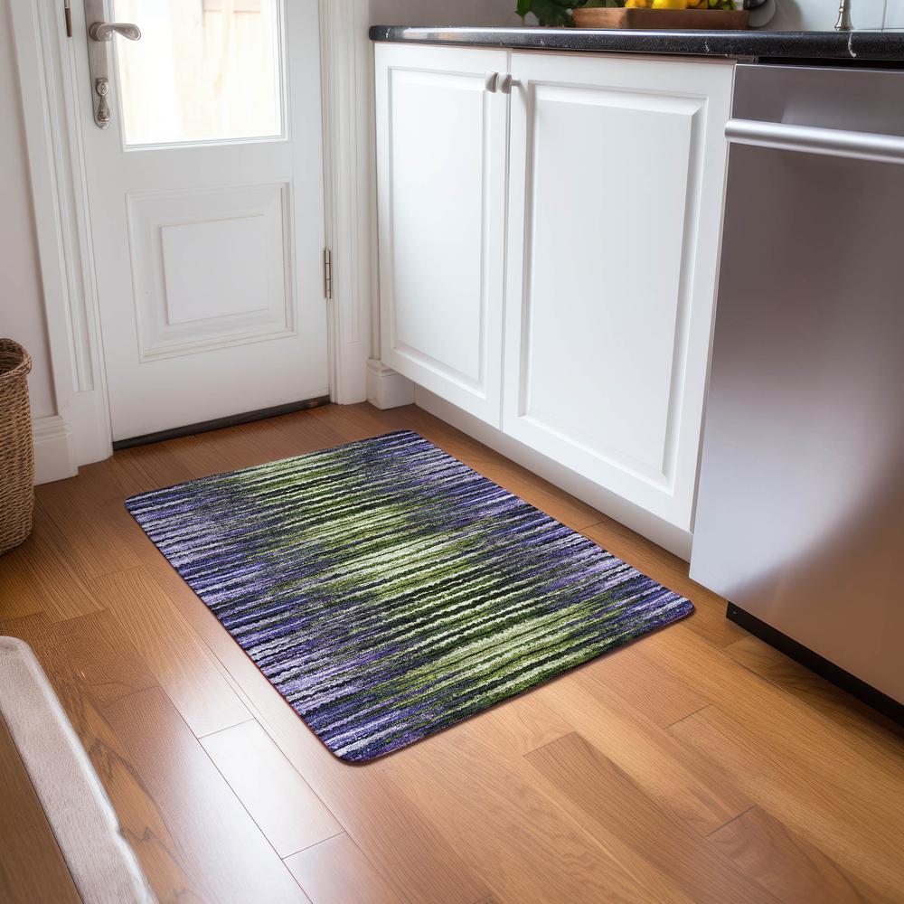Chantille ACN604 Purple 1'8" x 2'6" Rug. Picture 6